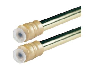 4059222251772 - Bestlivings - Klemmstange mit Schraubtechnik ausziehbar kein Bohren und kein Kleben gold - glanz 40 - 60 cm ( 2er Pack ) - Gold