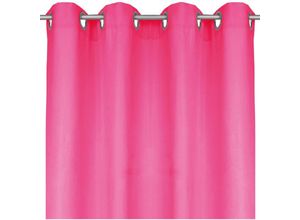 4251028167060 - Bestlivings - Blickdichte Pinke Gardine mit Ösen in 140x175 cm ( BxL ) in vielen Größen und Farben - Pink