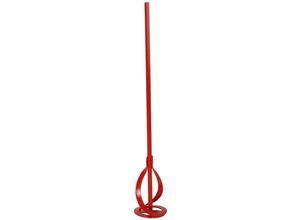 4035300099207 - Rührquirl Sechskant-Schaft - Geeignet für Wand- & Deckenfarben L 6 cm Mischgut bis 5 kg - Für 10 mm Bohrfutter rot