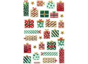 4010992022184 - Braun&company - Relief Sticker Presents 19 x 104 cm Deko Weihnachten