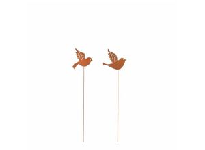 8718861488739 - - Mica Gartenstecker Vogel Rost 85 cm Gartenfiguren