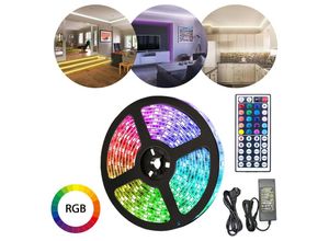 0726505114447 - Hengda - 1M led Streifen Lichtband Beleuchtung led Strip Lichterkette rgb led Stripe Band Strip Farbwechsel 60LEDs IP20 mit 44 Tasten Fernbedienung