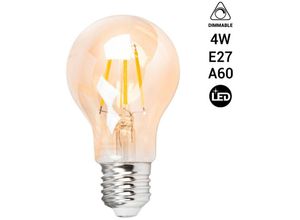 Image of LED-Filament-Lampe Vintage Bernstein - dimmbar - E27 A60 - 4W