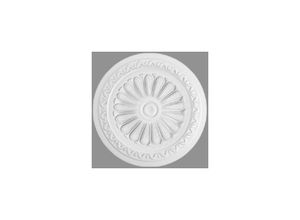 4066676170955 - Stuckrosette Polystyrol Durchmesser 340 mm Weiß Deckenrosette - Weiß - Proviston