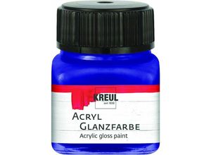 4000798792077 - Acryl Glanzfarbe dunkelblau 20 ml Verzierfarbe - Kreul