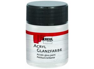 4000798795238 - Acryl Glanzfarbe hellgrau 50 ml Verzierfarbe - Kreul