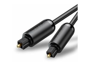 6957303878918 - Ugreen - optisches Kabel Audiokabel m digitales Glasfaserkabel Audioübertragung Toslink spdif Adaptergrau 15m