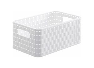 7610859123848 - Rotho COUNTRY Korb 6 Liter Aufbewahrungsbox für Ordnung im Haushalt  Farbe porcelain