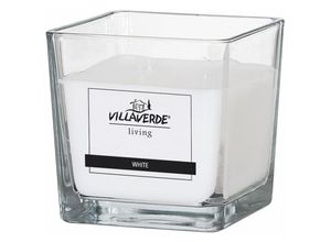 4019916502412 - Duftkerze im Glas 3-Docht White 10 x 10 x 10 cm Duftkerzen - Villa Verde