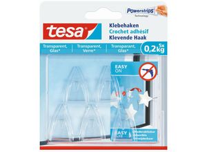 4042448340269 - Klebehaken für transparente Oberflächen und Glas (02kg) VE=5 Stü