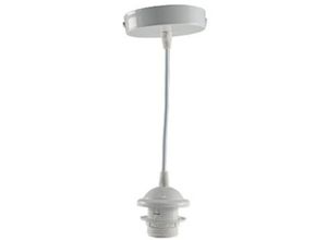 Image of Lampenfassung mit E27 Lampenaufhängung 80cm Kabel für Hängeleuchte Pendelleuchte Deckenlampe max. 60Watt Weiß