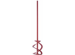 4035300917365 - Rührquirl Sechskant-Schaft - Geeignet für Estrich Mörtel & Putze   Rührkorb L 40 cm Mischgut bis 7 kg - Für 10 mm Bohrfutter rot