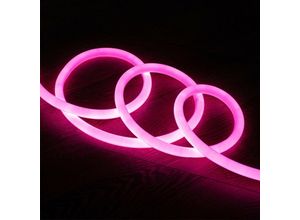 8445044020942 - Ledkia - LED-Streifen Neon Dimmbar 220V ac 120 LED m Rund 360 Rosa IP67 nach MassSchnitt alle 100 cm 270º3m3m