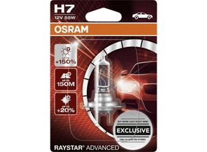 4052899614017 - Gll H7 Raystar Advanced +150% 12V 55W 1 Stück Autoteile - Osram