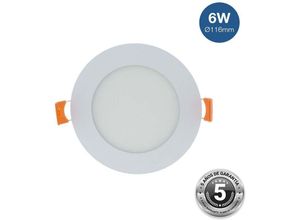 8435427128402 - Barcelona Led - Rundes LED-Einbaudownlight 6W - Schnitt ø 110 mm - 5 Jahre Garantie Lichtfarbe Kaltweiß - Kaltweiß