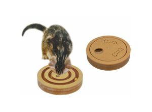 4250407387488 - Buri - Holzschnecke Katzenspielzeug Hundespielzeug Beschäftigungsspielzeug Spielbrett