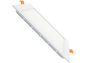 8445044103553 - Ledkia - LED-Deckeneinbauleuchte 18W Eckig SuperSlim Schnitt 205x205 mm Kaltes Weiß 5000K - 5500K 120º225 mm