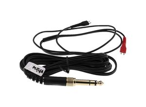 4065705504143 - Vhbw - Audio aux Kabel kompatibel mit Sennheiser hd 414 hd 414 sl hd 420 hd 420 sl Kopfhörer - Audiokabel 35 mm Klinkenstecker auf 63 mm Schwarz