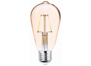 Image of E27 4W led Filament Lampe Vintage Glühbirne 400 lm Warmweiß 2200K ST64 Gold