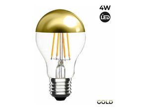 5600341677371 - Barcelona Led - Goldener Spiegeleffekt Led-Glühbirne E27 4W