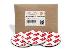 4260545433190 - Ecence - 3x Magnethalterung 50mm für Rauchmelder Feuermelder Magnet-Befestigung