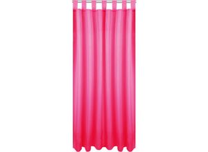 4251028141398 - Bestlivings - Blickdichte Pinke Gardine mit Schlaufen in 140x145 cm ( BxL ) in vielen Größen und Farben - Pink