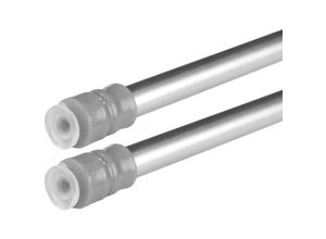 4059222251918 - Bestlivings - Klemmstange mit Schraubtechnik ausziehbar kein Bohren und kein Kleben silber - chrom matt 80 - 120 cm ( 2er Pack ) - Silber