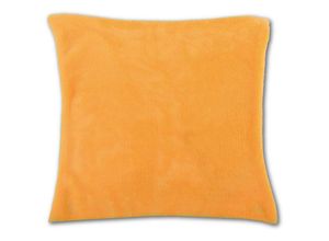 4251028134413 - Bestlivings - Kissenhülle Kuschel 50 x 50 Auswahl hellorange - marigold mit Füllung - Hellorange