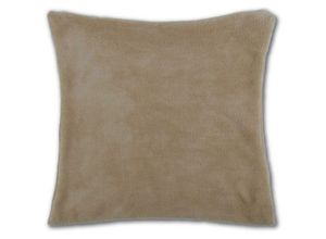 4251028133966 - Bestlivings - Deko-Kissen ca 40x40cm mit abnehmbaren flauschigen Bezug in vielen Farben ( Auswahl Beige ) - Beige