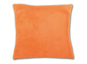 4251028134376 - Bestlivings - Kissenhülle Kuschel 50 x 50 Auswahl orange - apricot mit Füllung - Orange