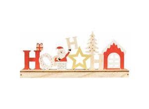 4333692377492 - Trendline - led Holzsilhouette Hohoho 45 x 20 cm warmweiß mit Timer Figuren