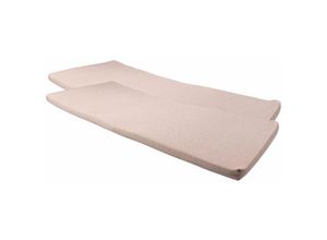 4251699834650 - Buri - Bankauflagen 2er-Set beige Sitzkissen Polsterauflage Sitzauflage Gartenbank