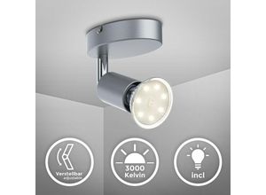 Image of LED Deckenlampe Wohnzimmer schwenkbar GU10 Metall Decken-Spot Leuchte 1-flammig - 50