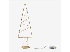 8435507984812 - Weihnachtsbaum mit LED-Lichtern Gazpie Gold - Gold Warmes Weiß - Sklum