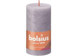 8717847142979 - Bolsius - Rustik Stumpenkerze gefrorener lavendel Höhe 13 cm ø 68 cm Stumpen- und Kugelkerzen