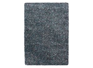 4058819135662 - Hochflor-Teppich AYYILDIZ TEPPICHE Enjoy Shaggy Teppiche Gr B L 280 cm x 370 cm 50 mm 1 St blau Esszimmerteppiche Wohnzimmer