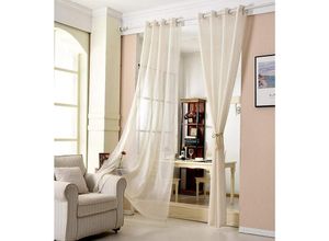 4250367166215 - Gardinen transparent mit Ösen Leinenoptik Vorhang Schal Deko Ösenvorhang Halbtransparent Stores Voile Fensterschal Leinenvorhang für Wohnzimmer 4250367166215 - Gardinen transparent mit Ösen Leinenoptik Vorhang Schal Deko Ösenvorhang Halbtransparent Stores Voile Fensterschal Leinenvorhang für Wohnzimmer