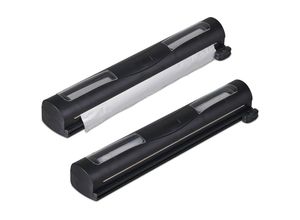 4052025343750 - Folienschneider 2er Set für Alu- & Frischhaltefolie Sichtfenster glattes Abtrennen Folienabroller schwarz - Relaxdays 4052025343750 - Folienschneider 2er Set für Alu- & Frischhaltefolie Sichtfenster glattes Abtrennen Folienabroller schwarz - Relaxdays