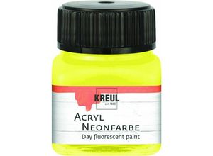 4000798113483 - Acryl Neonfarbe neongelb 20 ml Verzierfarbe - Kreul