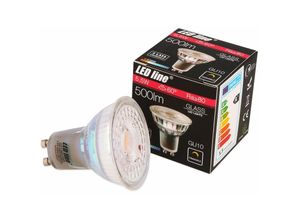 4251678499535 - Led Line - 1x GU10 55W led Leuchtmittel 550 Lumen Spot Strahler Einbauleuchte Energiesparlampe Glühlampe 4000K Neutralweiß