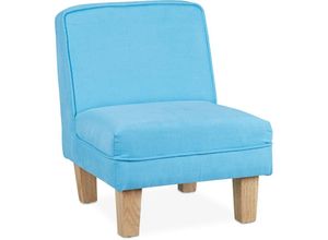 4052025886318 - Kindersessel für Jungen & Mädchen kleiner Sessel für Kinderzimmer hbt 60 x 45 x 52 cm Minisessel blau - Relaxdays