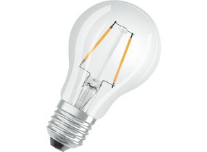Image of Led Star klare Filament led Lampe, E27 Sockel, Warmweiß (2700K), Birnenform, Ersatz für herkömmliche 15W-Glühbirnen, 1er-Pack - Osram