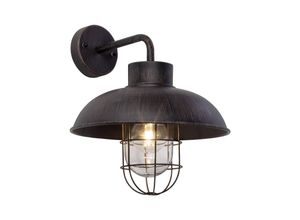 4004353256196 - BRILLIANT Lampe Portland Außenwandleuchte hängend rostfarbend 1x A60 E27 60W geeignet für Normallampen (nicht enthalten) IP-Schutzart 44 - spritzwassergeschützt