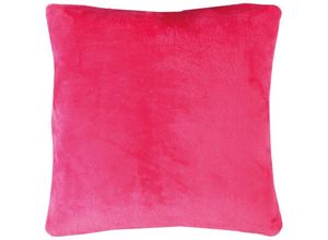 4059222266424 - Bestlivings - Dekokissen Kuschel Celina in der Größe 50 x 50cm - Pink - Kissenbezug mit Reißverschluss - Pink