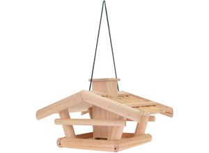 4260625748121 - Spetebo - Holz Vogel Futter Haus zum hängen - Vogel Futterstelle Futterstation aufhängen