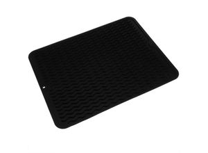 8434852174909 - Silikon Geschirr Abtropfmatte 405x307 mm schwarze - Primematik 8434852174909 - Silikon Geschirr Abtropfmatte 405x307 mm schwarze - Primematik