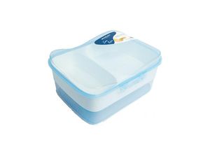 4047125406641 - Lunchbox mit Einteiler Brotdose mit Fächern Spülmaschinengeeignet Blau - Michelino