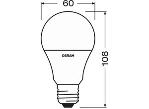 4058075303485 - Ledvance - osram Parathom Tageslicht-Sensor-LED-Glühlampe Classic A60 E27 85W Lichtfarbe Warmweiß - Warmweiß