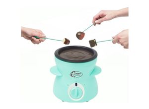 8712184058945 - BESTRON Elektro-Fondue DCM043M Fondues für 2 Personen inkl 10xSpieße 10xGabeln und 1xSpachtel 25Watt grün (mint) Fondue