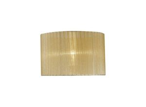 5055487426022 - Inspired Lighting - Inspired Diyas - Florence - Runder Organza-Farbton Weiche Bronze 360 mm x 230 mm geeignet für Tischlampe